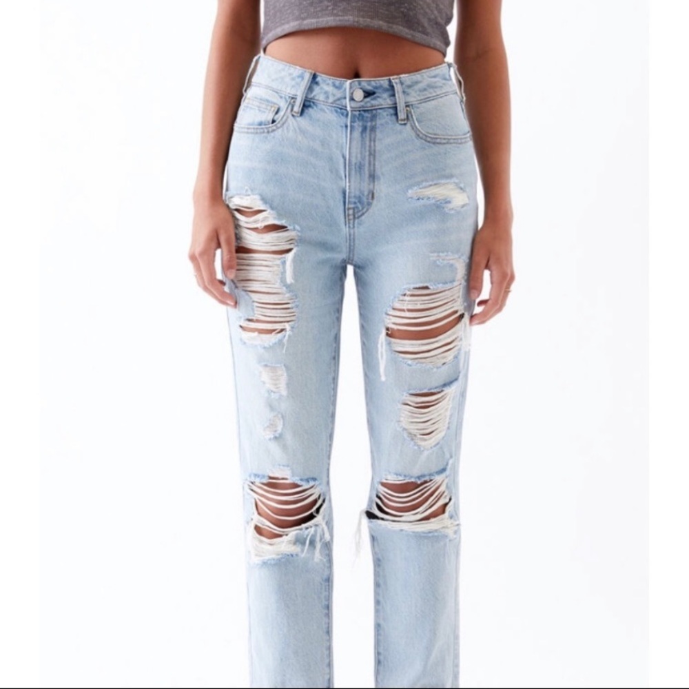 Pacsun ripped mom jeans
